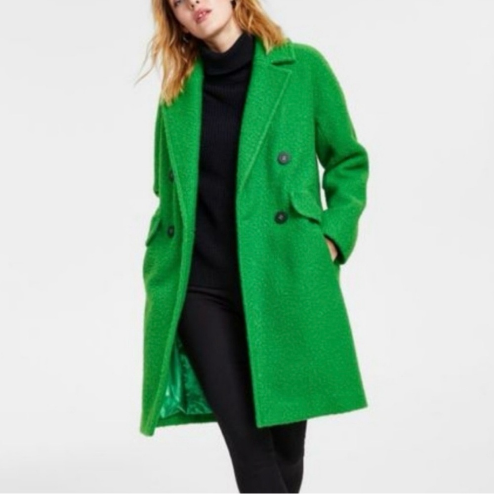 BCBGeneration Vibrant Green Teddy Jacket